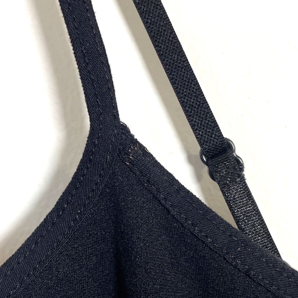 Intimately Free People Womens Spaghetti Strap Dress Black Nylon Slip Size M/L - Picture 7 of 8